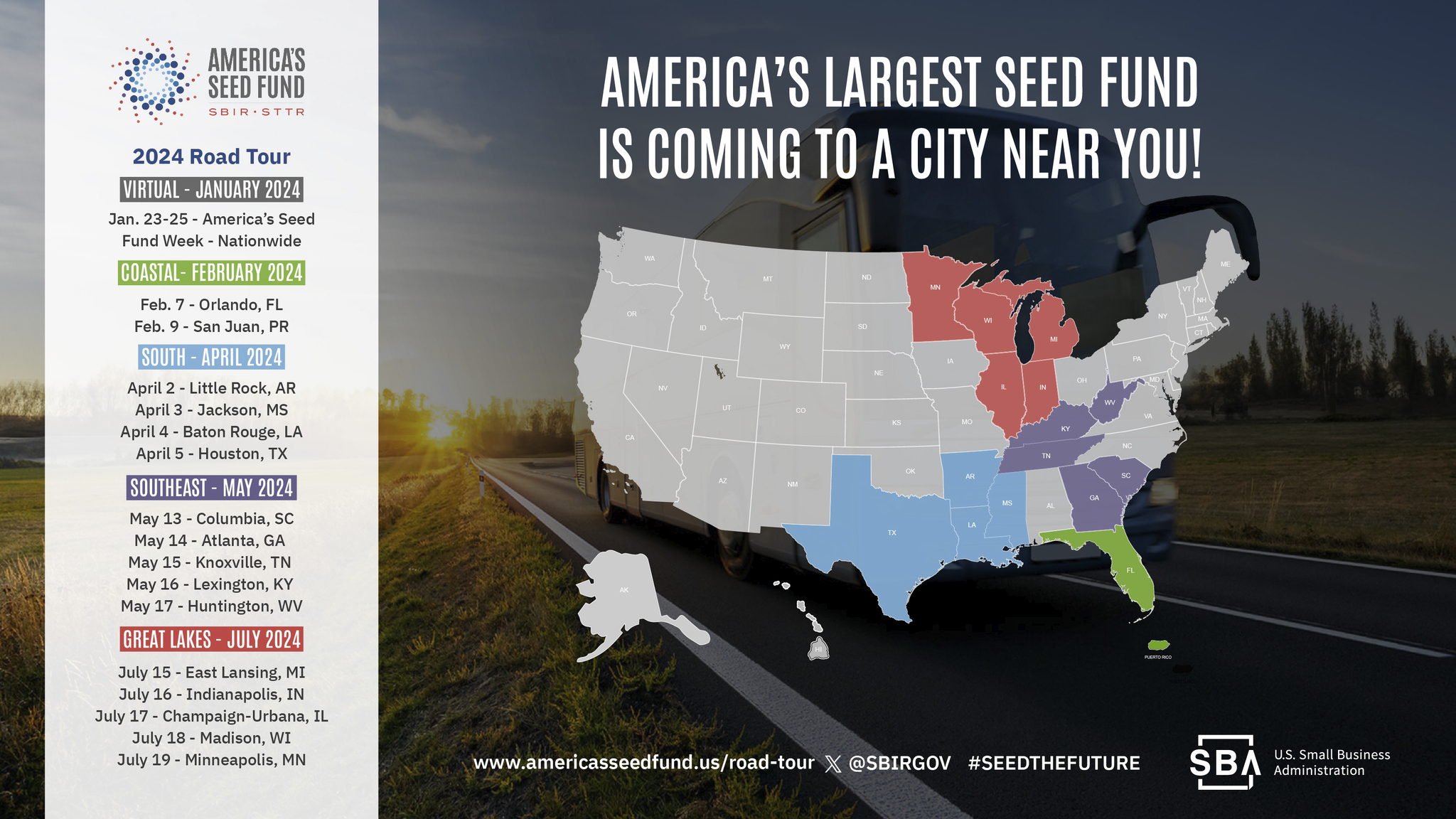AMERICA'S SEED FUND ROAD TOUR